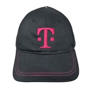 T-Mobile Tuesdays Strapback Trucker Hat Black OSFA Adjustable Mesh Back Cotton